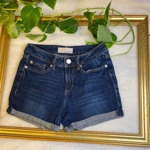 GARAGE Stretch Dark Denim Shorts